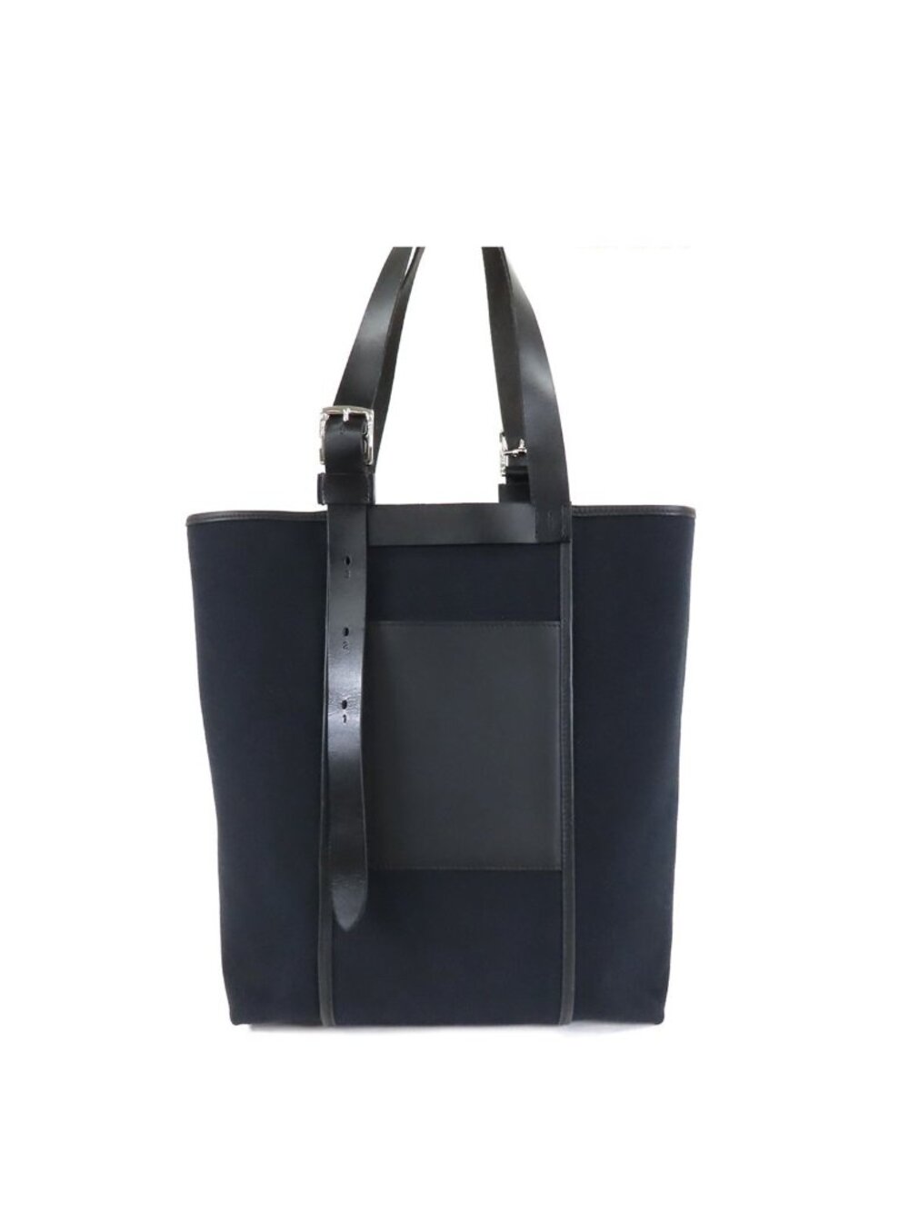 Hermes Etriviere Pocket 27 Black Silver Toile Goeland Vache Hunter Swift Tote